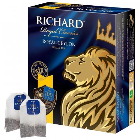 Чай Richard Royal Ceylon черный 100 пакетиков