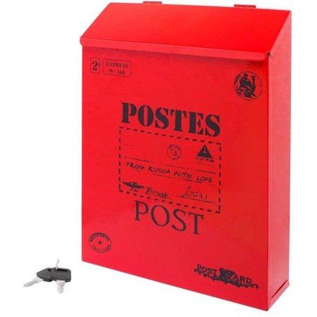 Ящик почтовый Аллюр №3010 (красный, 220x65x290 мм)