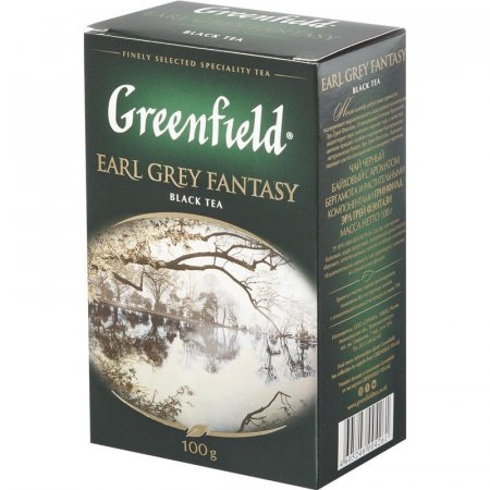 Чай Greenfield Earl Grey Fantasy черный с бергамотом 100 г