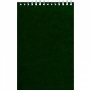Блокнот Альт Офис 1 A5 60 листов зеленый в клетку на спирали (127х203 мм) (артикул производителя 61354)