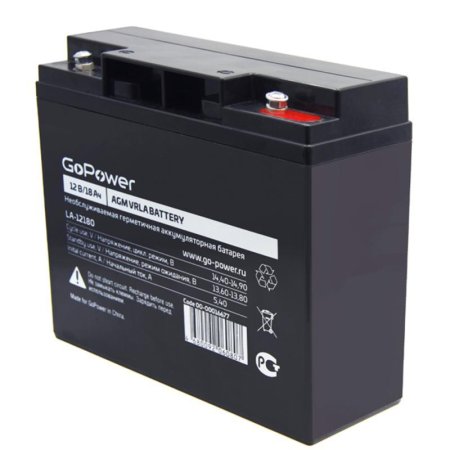 Батарея для ИБП GoPower LA-12180 12 В 18 Ач