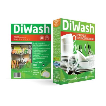 Порошок для посудомоечных машин DiWash 600 г