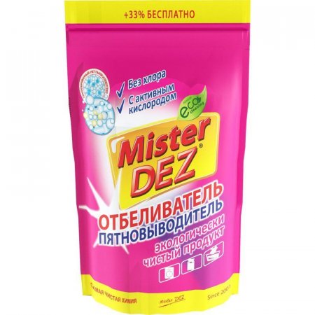 Отбеливатель пятновыводитель MisterDez Eco-Cleaning порошок 800 г