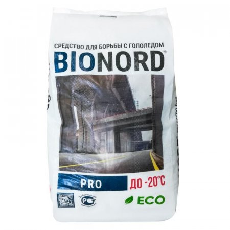 Реагент противогололедный Bionord Pro соль до -20 С мешок 23 кг