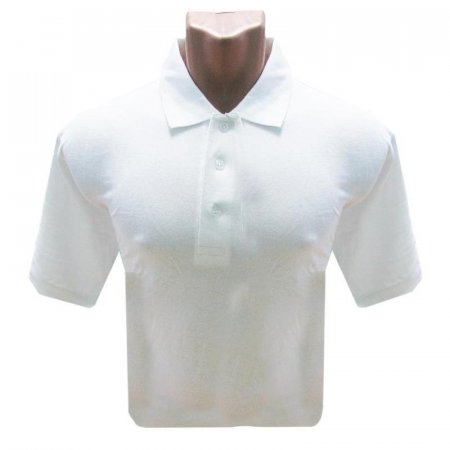 Рубашка Поло (190 г), короткий рукав, белый (XXL)