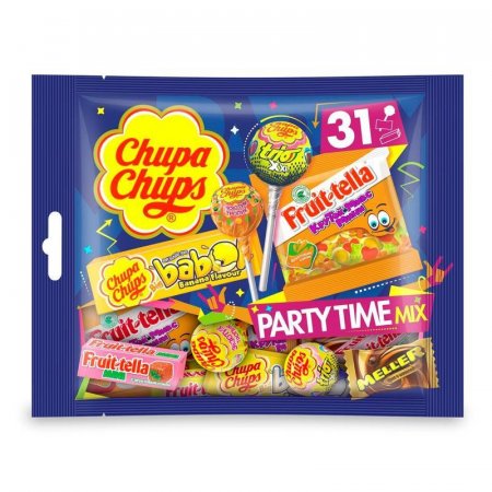 Конфеты Chupa Chups Party Time Mix ассорти 380 г