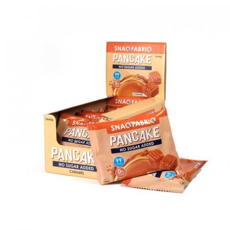 Пирожное Панкейк Snaq Fabriq мягкая карамель 45 г (10 штук в упаковке)