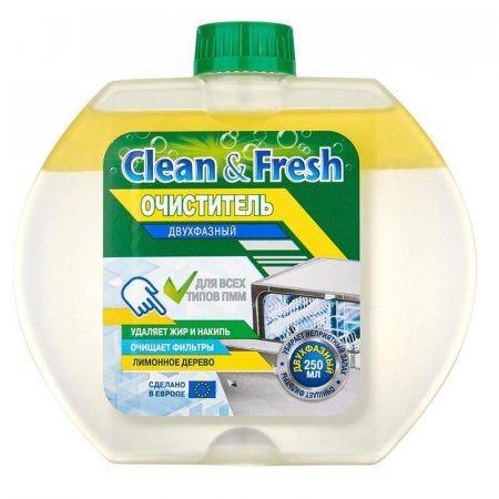 Очиститель для посудомоечных машин Clean&Fresh Лимонное дерево 250  мл