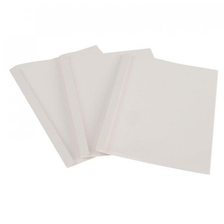 Обложки для термопереплета ProMega Office белые, карт./пласт., 6мм, 100шт/уп