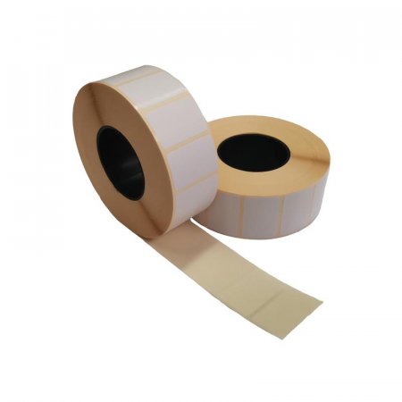 Термотрансферные этикетки 30х20 мм бумажные полуглянцевые (диаметр  втулки 40 мм, 21 рулон по 2000 этикеток)