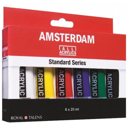 Краски акриловые Royal Talens Amsterdam Стандарт 6 цветов