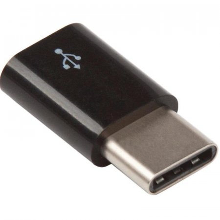 Переходник LP Micro USB - USB Type-C F/M    черный 0L-00031517
