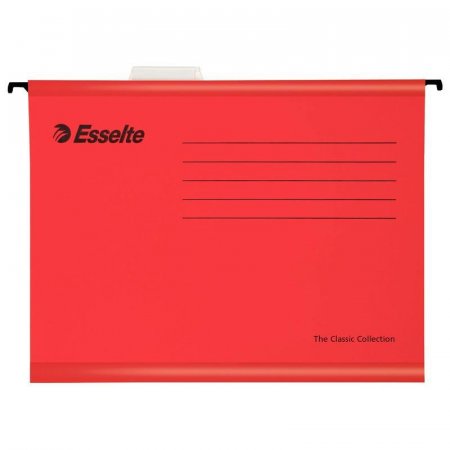 Подвесная папка Esselte Plus Foolscap А4+ до 250 листов красная (25 штук в упаковке)