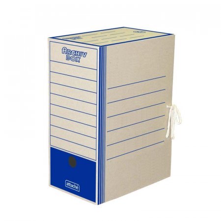 Короб архивный картон синий 325x260x150 мм