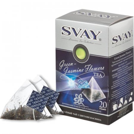 Чай Svay Jasmine Flowers зеленый с жасмином 20 пакетиков
