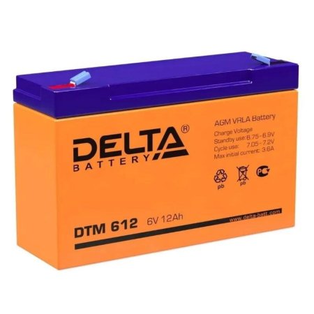 Батарея для ИБП Delta DTM 612 6 В 1.2 Ач