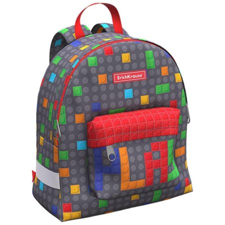 Рюкзак дошкольный ErichKrause EasyLine Mini Color Bricks разноцветный