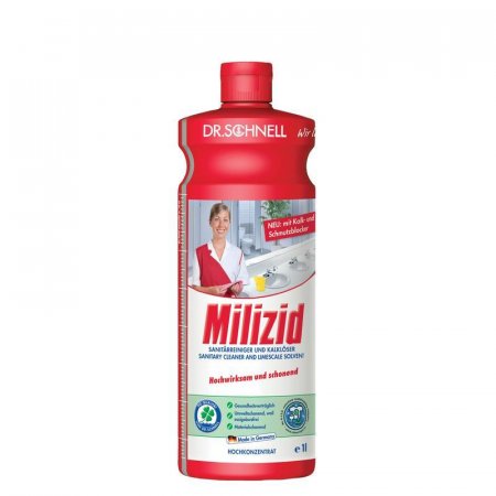 Профессиональное кислотное средство для чистки сантехники Dr.Schnell Milizid 1 литр