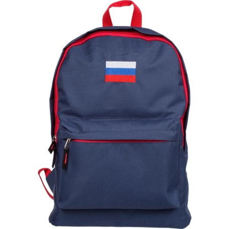 Рюкзак №1 School синий с флагом