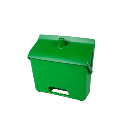 Совок- ловушка для мусора с крышкой FBK (80201-5) пластик зеленый  (ширина 31 см)