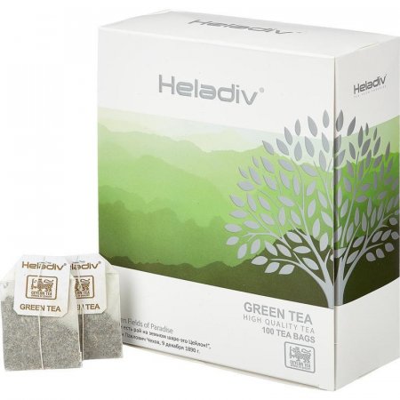 Чай Heladiv Green Tea зеленый 100 пакетиков