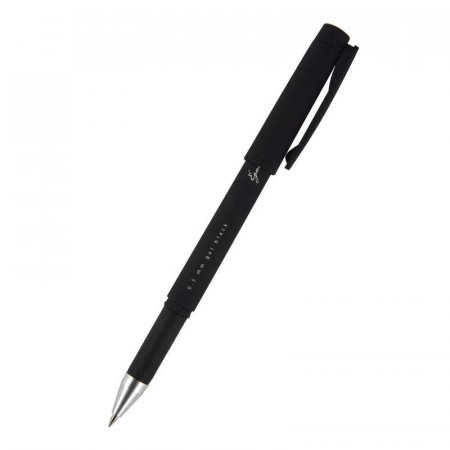 Ручка гелевая неавтоматическая Bruno Visconti Egoiste Black черная  корпус soft touch (толщина линии 0.5 мм)