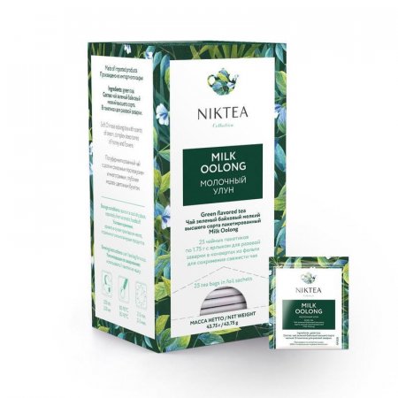 Чай Niktea Milk Oolong зеленый 25 пакетиков