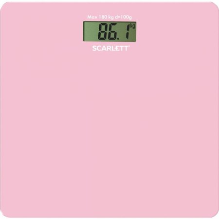 Весы напольные SCARLETT SC-BS33E041 розовые