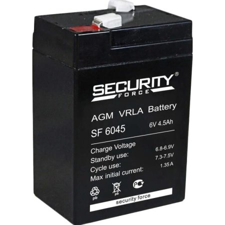Батарея для ИБП Security Force SF 6045 6 В 4.5 Ач