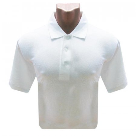 Рубашка Поло (190 г), короткий рукав, белый (XXXL)