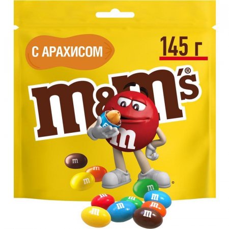 Драже M&M`s  с шоколадом и арахисом 145 г