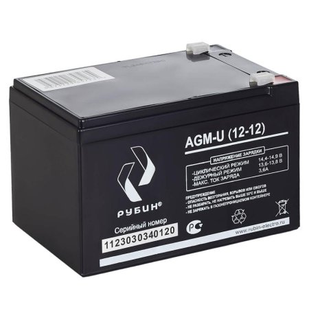 Батарея для ИБП Рубин РЭ-АКБ1212 12 В 12 Ач