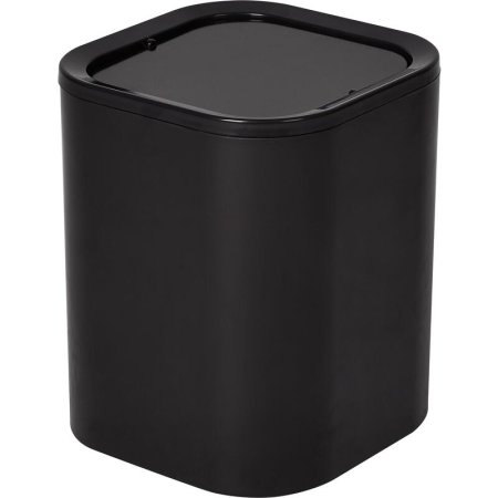 Корзина для мусора Luscan Professional Etalon 8 л меламин черная  (19х19х24 см)
