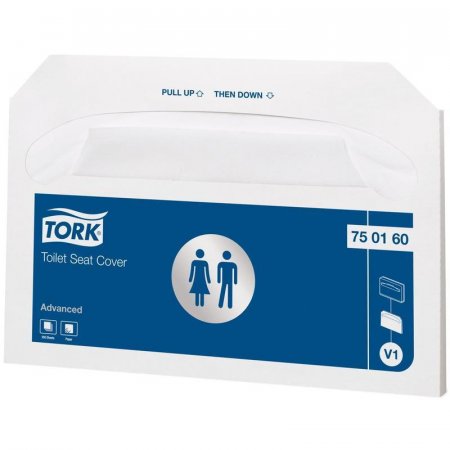 Покрытие для унитаза одноразовое Tork V1 (250 штук в упаковке)