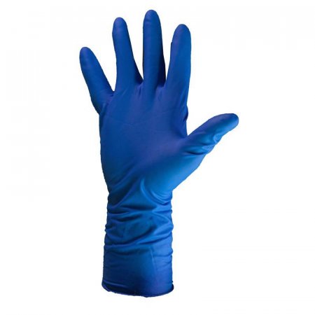 Перчатки медицинские смотровые латексные S&C High Risk TL210 нестерильные неопудренные синие размер XL (50 штук в упаковке)
