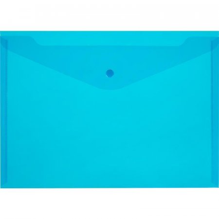Папка-конверт Элементари на кнопке А4 синяя 0.15 мм (10 штук в упаковке)