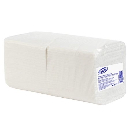 Салфетки бумажные Luscan 33x33 см белые 2-слойные 200 штук в упаковке
