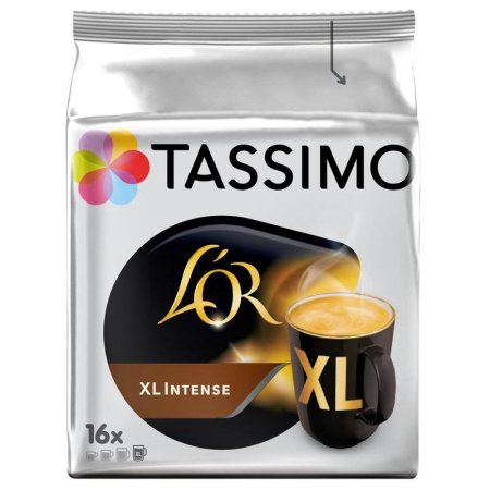 Кофе в капсулах для кофемашин Tassimo L'or XL Intense (16 штук в  упаковке)