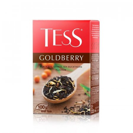 Чай Tess Goldberry черный с айвой и облепихой 100 г