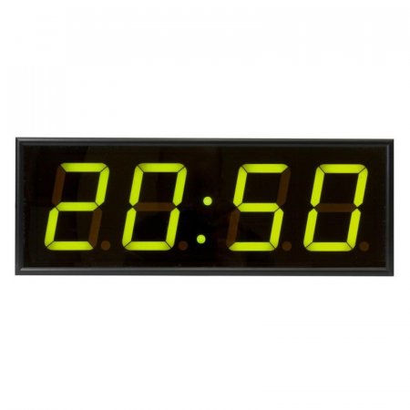 Часы настенные Импульс Электронное табло 410-EURO-G-ETN-NTP (44x16x6 см)