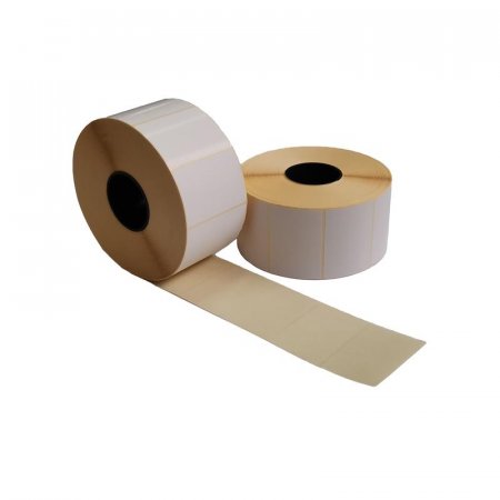 Термотрансферные этикетки 58х40 мм бумажные полуглянцевые (диаметр  втулки 40 мм, 5 рулонов по 2100 этикеток)