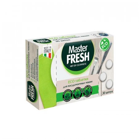 Таблетки для посудомоечных машин Master Fresh в растворимой оболочке (30 штук в упаковке)