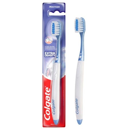 Зубная щетка Colgate Extra Density для эффективного очищения жесткая  (цвет в ассортименте)