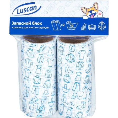 Сменный блок для ролика Luscan 40 листов (2 штуки в упаковке)