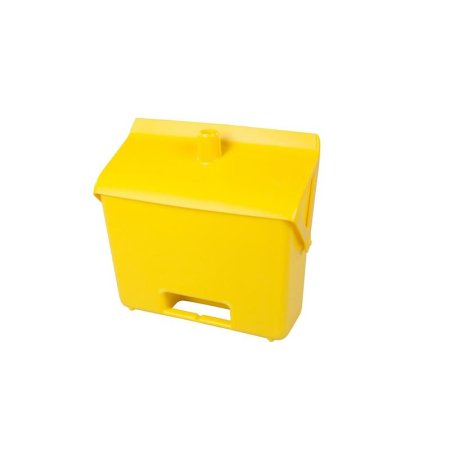 Совок- ловушка для мусора с крышкой FBK (80201-4) пластик желтый (ширина  31 см)