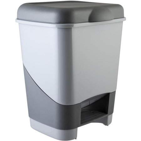 Контейнер для мусора с педалью Полимербыт 20 л пластик (33х32.5х41.5 см)