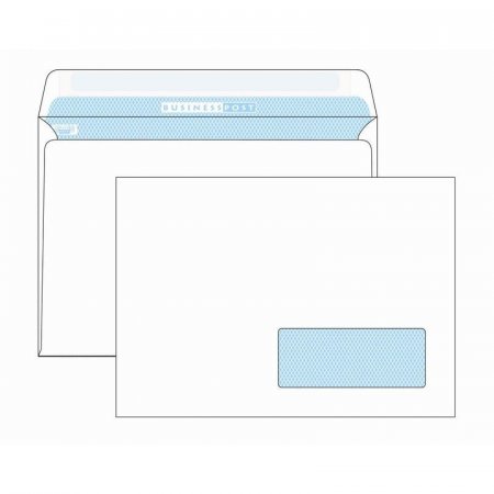 Конверт почтовый BusinessPost C5 (162x229 мм) белый удаляемая лента правое окно (1000 штук в упаковке)