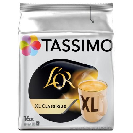 Кофе в капсулах для кофемашин Tassimo L'or XL Classique (16 штук в  упаковке)