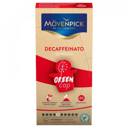 Кофе в капсулах Movenpick Espresso Decaffeinato (10 штук в упаковке)