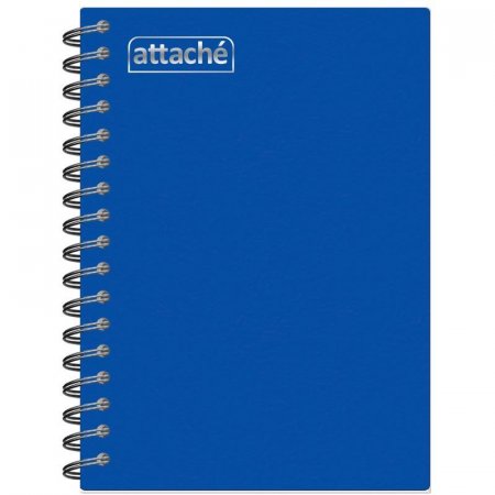 Блокнот Attache Plastic А6 60 листов синий в клетку на спирали (108x146  мм)